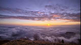 Sunset Above the Clouds Sky Timelapse Nature HD Scene Video Background Loop