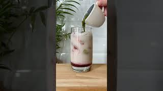 cranberry matcha latte ⠀#coffee #morningcoffee #kawa #aestheticcoffee