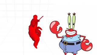 Lenin spreading the communism but mr krabs appears out of nowhere.