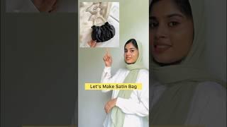 Diy satin bag | hand bag | drawstring bag tutorial | diy ideas  #shorts #diy #fashion #style