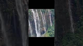 India northeast Meghalaya ( World holly place ) 7 sister falls #shorts #nature #waterfalls