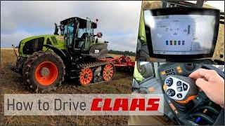 How to drive: Claas Axion 960 tt | Xerion, Axion, Arion | Erklärung Bedienung | CEBIS &  Lenksystem