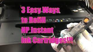 3 Easy Ways to Refill HP Instant Ink Cartridge 902 934 935 564 920 Freedom to Refill Reset Video 1