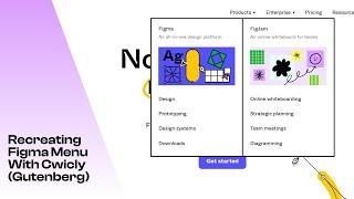 Recreating The Figma Mega Menu Using Cwicly (Gutenberg)