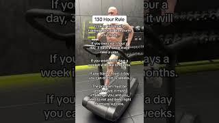 Transform your body with the 130 Hour Rule #fitnessmotivation #transformation