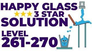 Happy Glass • Level 261 to 270 • ⭐️⭐️⭐️ 3 Star Solution • Rosehart Gaming