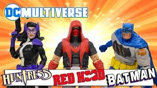 McFarlane Toys DC Multiverse Batman, New 52 Huntress, Dawn of DC Red Hood