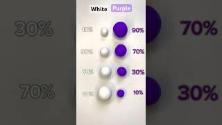 White vs purple. Satisfying colour mixing. #art #color #diy #satisfying