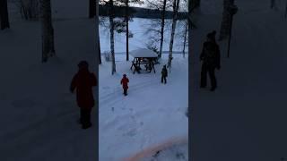 How Badminton Players Spend Winter in Finland  #badminton #badmintoneurope #badmintontrickshot