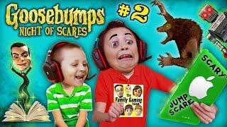 WEREWOLF KNOCKED OFF MIKE's HEAD @AHHH!@#%! GOOSEBUMPS NIGHT OF JUMP SCARES #2 (w/ FGTEEV Chase)