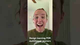 Design #learning for #multilingualism