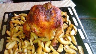 Курица на банке в духовке/запеченная курица/Roasted Chicken on a Jar