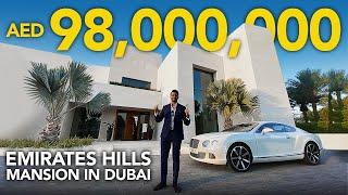 INSIDE A 98 MILLION EMIRATES HILLS BILLIONAIRE MANSION IN DUBAI | VLOG #21