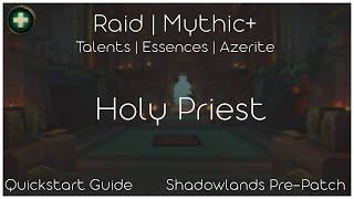 9.0 Shadowlands Pre-patch Quickstart Guide [Holy Priest]