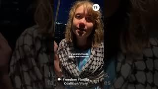 Greta Thunberg releases 'kidnap' video after Israel intercepts Gaza flotilla