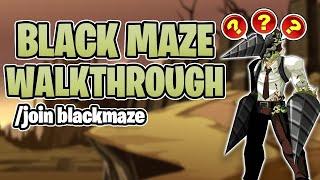 Black Maze Quest Walkthrough /join blackmaze - AQW