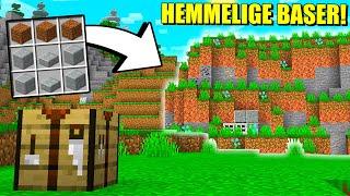 MAN KAN CRAFTE HEMMELIGE BASER I MINECRAFT!!