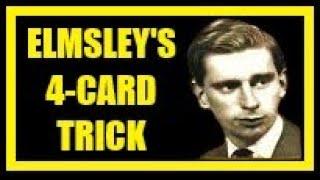THE FOUR CARD TRICK card magic by Alex Elmsley