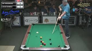 Smokin' Aces Bar Box 9 Ball Tournament 2014 | Sky Woodward vs Jesse Bowman