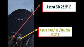 Настройка на 2 спутника Astra 23.5° E и Astra 19.2° E