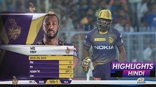 KKR vs MI 2019 Highlights KKR v MI Match 47 IPL 2019 Full Match Highlights