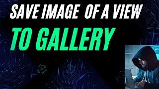 How to Save the Image of a View to Gallery Kotlin Android Studio