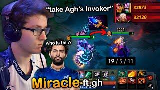 Miracle- SHOCKED with this INVOKER so he bought him AGHS 100% Winrate