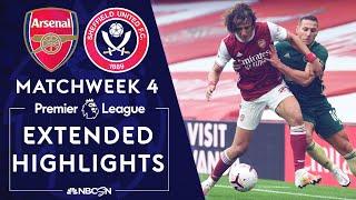 Arsenal v. Sheffield United | PREMIER LEAGUE HIGHLIGHTS | 10/4/2020 | NBC Sports