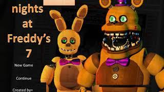 Five nights at Freddy's 7 Gameplay (FanGame) (Power Point)