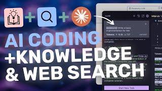 Cline & Aider + Knowledge + Web Search : AI Coding with KNOWLEDGE BASE & WEB SEARCH is AMAZING!