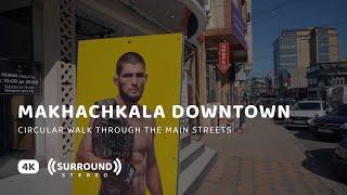 Makhachkala Downtown Streets, Dagestan — 4K Walking Tour | Binaural ASMR