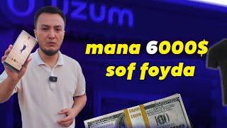 Uzum marketda eng ko'p sotiladigan, oddiy tovardan 6000$ sof foyda