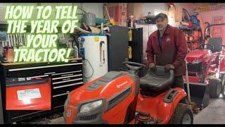 How to Tell the Year Your Husqvarna Lawn Tractor was Made. Serial number Breakdown.YT, YTA, YTH