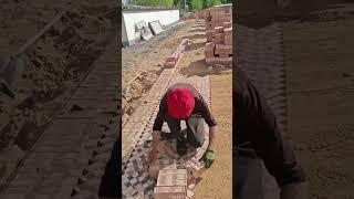 Creative Sidewalk Pavement Laying