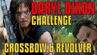 No Armor, Only CROSSBOW & REVOLVER! Daryl Dixon Challenge | PUBG