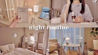 Night Routine 平日の夜が充実するナイトルーティン｜癒しの自分時間 セルフケア､ヘルシー自炊レシピ