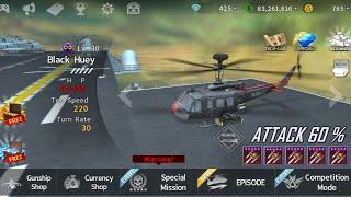 Gunship Battle UH-1 Black Huey T1 Default Weapons Gameplay 4K