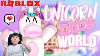 ROBLOX Давайте играть в Unicorn Obby World | Игры для детей