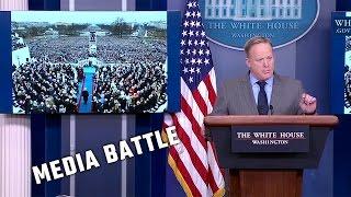 Trump White House Press Secretary Sean Spicer blasts the media at first press conference