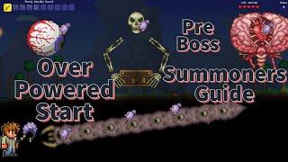 Terraria : Complete Pre Boss Summoners Guide How To Get Over Powered As A Summoner #Shorts