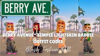 BERRY AVENUE*Simple Lightskin Baddie Outfit Codes Blush Fashion Doll