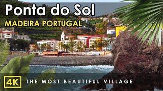 Ponta Do Sol, Madeira Island - 4K City Walking Tour with Real Sounds | Portugal, Ilha da Madeira