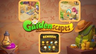 Playrix Gardenscapes-Event Expedition to Egypt || Pharaoh's Set & Collect Fans || Complete Task ||