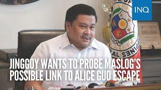 Jinggoy wants to probe Maslog’s possible link to Alice Guo escape