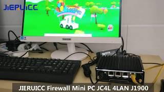 JIERUICC Firewall Mini PC JC4L 4*INTEL 82583V 1000M LAN