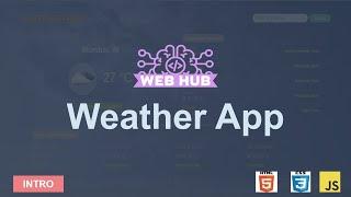 How to make Weather  App using HTML CSS and JavaScript