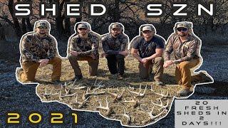 20 FRESH SHEDS IN 2 DAYS!!! | SHED RALLY 2021 | ADVANTAGE WHITETAIL | ILLINOIS