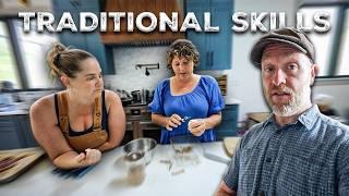 EX Mennonite RuthAnn Zimmerman Schools Me in Traditional Skills