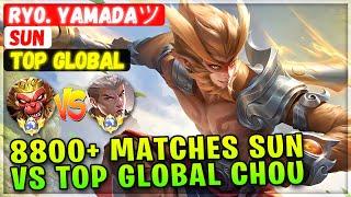 8800+ Matches Sun VS Top Global Chou [ Top 2 Global Sun ] Ryo. Yamadaツ - Mobile Legends Emblem Build