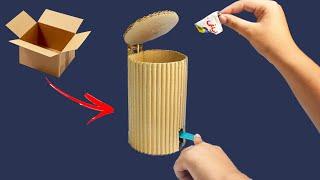 Best School Project - How to make dustbin from cardboard - Science fair project